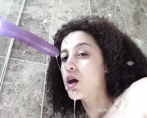 Elladearest sloppy shower BJ blowjob, dildo sucking free porn livesex1
