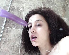 Elladearest sloppy shower BJ blowjob, dildo sucking free porn livesex1