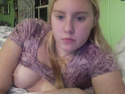 Big breasted blonde babe filled with cock