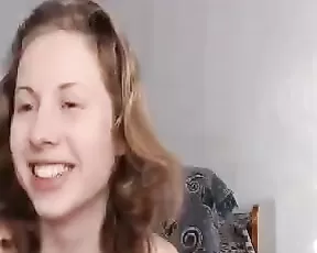 Girl oils up and uses a vibrator