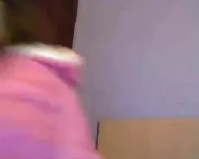 Long haired honey gagging deep