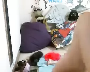 Busty chick dances topless for us