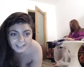 Stunning babe on his penis
