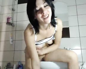 So pretty brunette girlfriend make a hell of a blowjob to his black friend dude