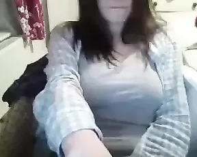 Black chick licks her tits