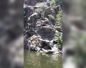 Davina Davis jumps off a cliff premium free cam snapchat & manyvids porn videos