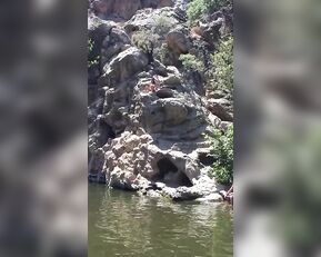 Davina Davis jumps off a cliff premium free cam snapchat & manyvids porn videos