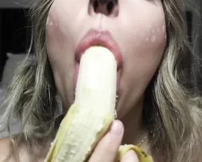 Frecklequeen halloween banana blowjob tease finger fetish cosplay porn video manyvids