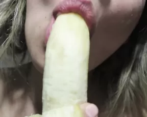 Frecklequeen halloween banana blowjob tease finger fetish cosplay porn video manyvids