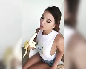 Adriana Chechik eats banana premium free cam snapchat & manyvids porn videos
