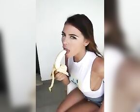 Adriana Chechik eats banana premium free cam snapchat & manyvids porn videos