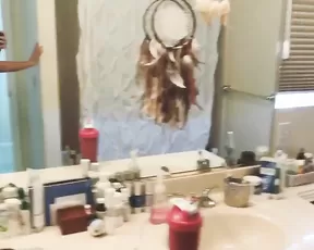 Rahyndee James with bare ass stands in bathroom premium free cam snapchat & manyvids porn videos