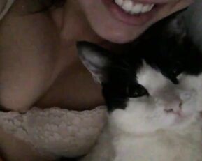 Aidra Fox and her cat premium free cam snapchat & manyvids porn videos