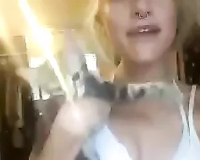Naomi Woods plays with a cat premium free cam snapchat & manyvids porn videos