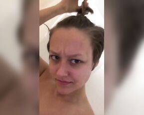 Sabrina Nichole fully naked front mirror shower snapchat free