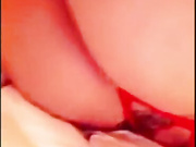 Sexi Barbie red bodysuit teasing snapchat free