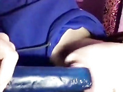 Sarah Luv blue dildo blowjob riding snapchat free