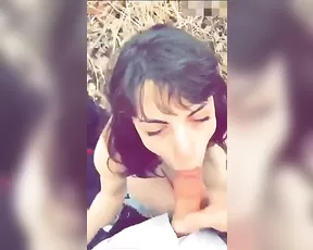 Luna Raise outdoor blowjob sex snapchat free