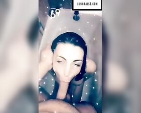 Luna Raise bathtub POV blowjob snapchat free