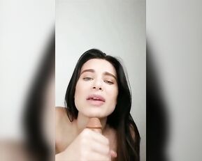 Lana Rhoades bathtub teasing blowjob JOI snapchat free