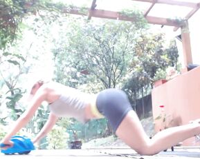 KimTylor_ Fitness Workout Outdoors MFC, MyFreeCams