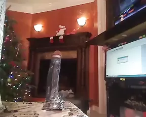 Blonde is handling a dick