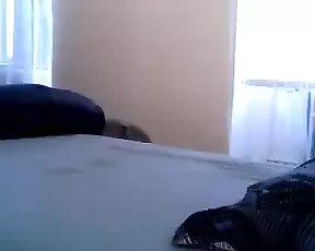 Lovely lady is making a sexy display