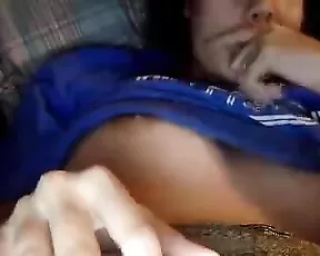 Nice hairy twat gets banged from behind