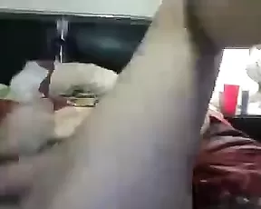 Ebony hottie deepthroats a huge dick and gets cum