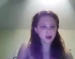 Girl in nice shirt sucks and gets facial