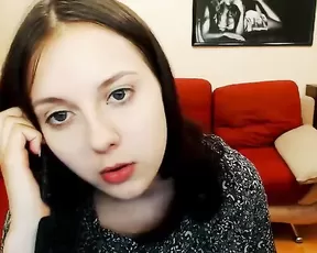 Skinny woman is playing with herself