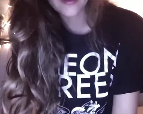 Blonde with glasses has some fun
