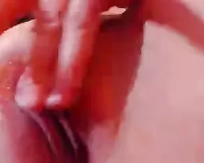 Sweet thing is masturbating
