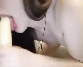 Playing with a banana