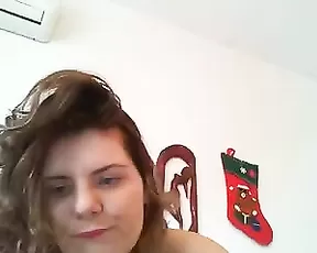 Lustful guy put her so pretty painted redhair girlfriend to suck cock in home