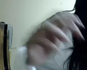Filling her throat with cum
