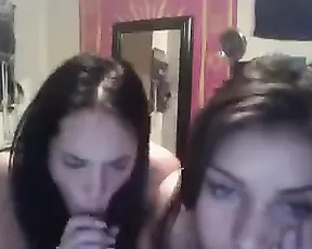 Girl plays with her caramel pussy