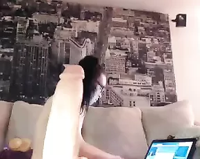 Girlfriend standing on the knees