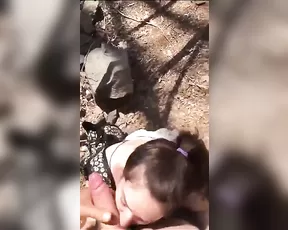 Lee Anne outdoor quick blowjob snapchat free