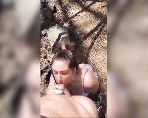 Lee Anne outdoor quick blowjob snapchat free