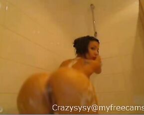 CrazyM_ MissKreazy great soapy ass - shower MFC Retro Livesex1