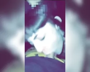 Luna Raise blowjob van while friends driving snapchat free