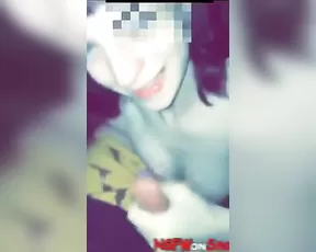 Luna Raise blowjob van while friends driving snapchat free