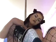 Slutty Baby Tiger pole dance dildo masturbation snapchat free