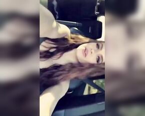 Allison Parker creamy pussy masturbation while driving snapchat free