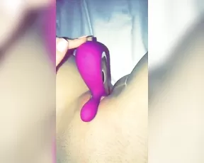 Molly pink dildo pussy masturbation full POV snapchat free