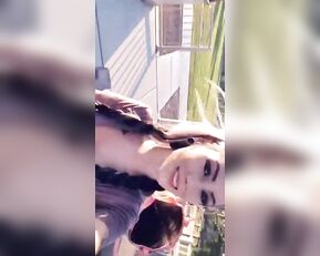 Jessica Payne balcony dildo masturbation snapchat free