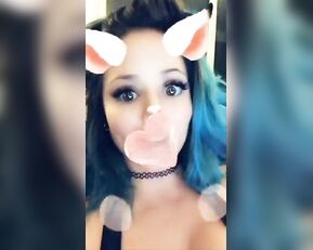 Cortana Blue boobs teasing snapchat free