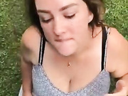 Lee Anne outdoor blowjob cum swallow snapchat free