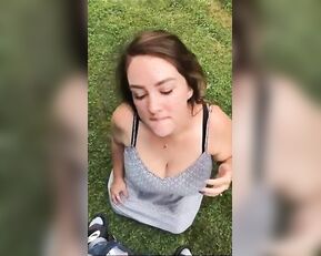 Lee Anne outdoor blowjob cum swallow snapchat free